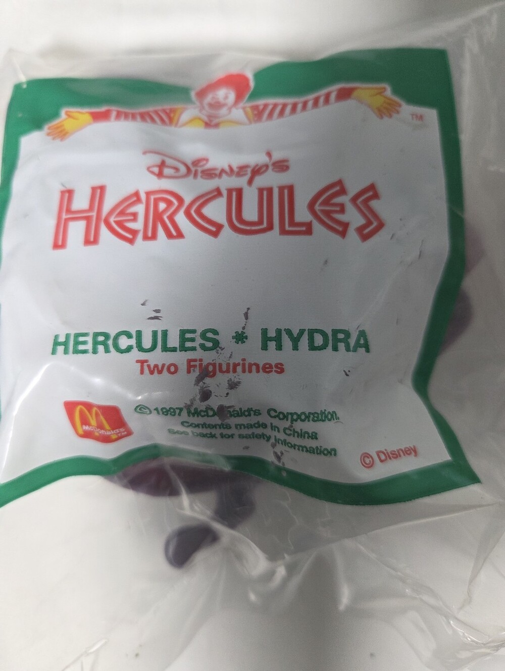 McDonald Happy Meal Disney Hercules Hydra 1997  toy new unopened